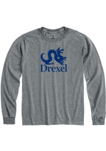 Drexel Dragons Graphite Big Logo Long Sleeve T Shirt