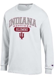 Champion Indiana Hoosiers White Pill Alumni Jersey Long Sleeve T Shirt