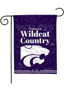 K-State Wildcats Double Sided Garden Flag - White