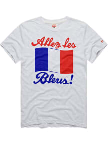 Homage France National Team White Slogan Short Sleeve Fashion T Shirt