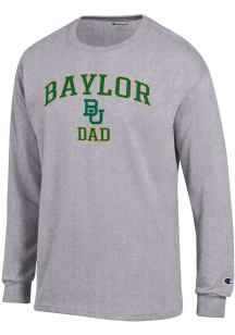 Champion Baylor Bears Grey Arch Logo Dad Jersey Long Sleeve T Shirt