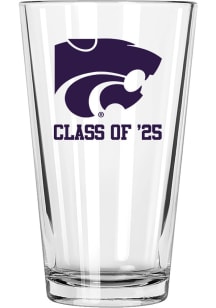 K-State Wildcats Class of 2025 16 oz Pint Glass - White