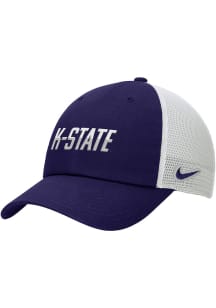 Nike K-State Wildcats Purple Youth Sideline Unstructured Trucker Youth Adjustable Hat