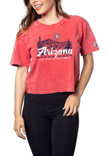 Arizona Wildcats Womens Red Desert Short Sleeve T-Shirt