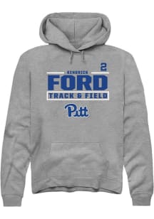 Kendrick Ford Pitt Panthers Mens Graphite NIL Stacked Box Player Hood