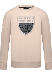 Levelwear Boston Red Sox Tan Mandate Buckler Long Sleeve T Shirt