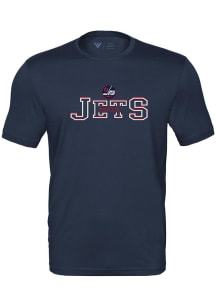 Levelwear Winnipeg Jets Navy Blue Anthem Journey Short Sleeve T Shirt