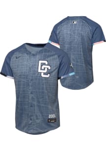 Nike Washington Nationals Youth Blue City Connect Limited Blank Jersey
