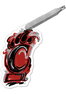 Cincinnati Bearcats Justin Patton Logo Ornament - Red