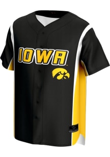 ProSphere Iowa Hawkeyes Mens Black Rival Baseball Jersey