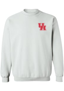 Vive La Fete Houston Cougars Womens White Impressions Crew Sweatshirt