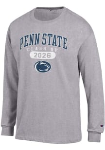 Champion Penn State Nittany Lions Grey Class of 2026 Jersey Long Sleeve T Shirt