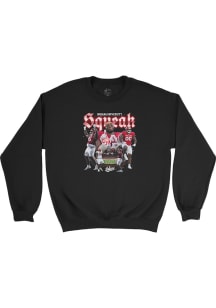 Tyrique Tucker  Campus Ink Indiana Hoosiers Youth Black Big Ten Media Days Custom Long Sleeve Crew..