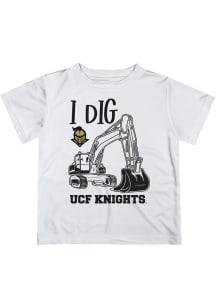 Vive La Fete UCF Knights Infant Excavator Short Sleeve T-Shirt White