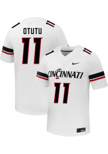 Chidera Otutu  Nike Cincinnati Bearcats White NIL Name And Number Football Jersey