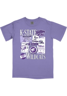 B-Unlimited K-State Wildcats Purple Alumni Ephemera Short Sleeve T Shirt