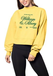 William & Mary Tribe Womens Gold Orientation Crew Sweatshirt