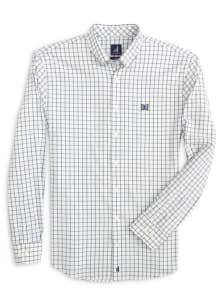 Johnnie O Drexel Dragons Womens Signor Long Sleeve Navy Blue Dress Shirt