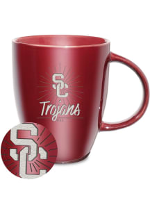 USC Trojans Sunburst Ceramic Lustre Ceramic Mug - Cardinal