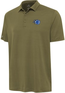 Antigua Orlando Magic Mens Olive Reprocess Recycled Short Sleeve Polo