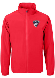 Cutter and Buck FC Dallas Mens Red Charter Eco Light Weight Jacket