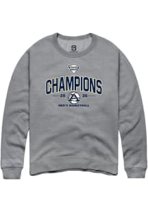 Summit Sportswear Akron Zips Mens Grey MAC 2026 Men's Basketball Champions Long Sleeve Crew Sweats..