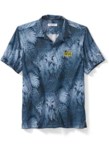 Tommy Bahama Drexel Dragons Mens Navy Blue Sport Bahama Coast Luminescent Fronds Short Sleeve Dres..