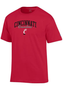 Champion Cincinnati Bearcats Red Grandma Script Jersey Short Sleeve T Shirt