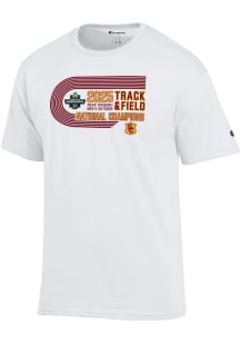 Champion USC Trojans White 2025 Mens Track and Field Champions Jersey Short Sleeve T Shirt