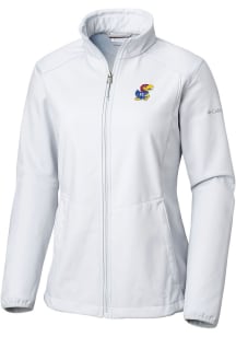 Columbia Kansas Jayhawks Womens White Heat Seal Kruser Ridge Light Weight Jacket