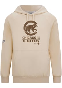 Levelwear Chicago Cubs Mens Oatmeal Connect Hoodie Sortie AR Long Sleeve Hoodie