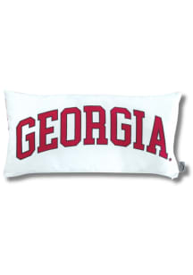 Georgia Bulldogs Red Wordmark Lumbar Pillow Case