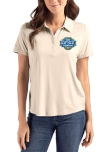 Cutter and Buck UCLA Bruins Womens Oatmeal 2026 WBB Champions Coastline Eco Short Sleeve Polo Shir..