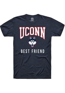 Summit Sportswear UConn Huskies Navy Blue Best Friend Short Sleeve T Shirt
