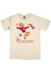 B-Unlimited Indiana Hoosiers Womens Ivory Vintage Cheerleader Short Sleeve T-Shirt