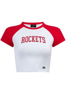 Hype and Vice Houston Rockets Womens Red Homerun Short Sleeve T-Shirt