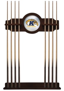 Kent State Golden Flashes Solid Wood Cue Rack Pool Table