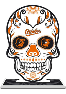 Baltimore Orioles Skull Figurine