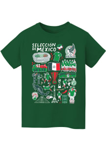 Vive La Fete Mexico National Team Toddler Green Ian Short Sleeve T-Shirt