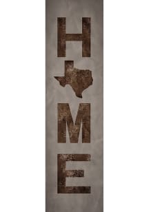 Texas 6x20 inch Home Sign - Brown