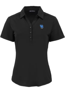 Cutter and Buck Kentucky Wildcats Womens Black Alumni Forge Eco Polo Short Sleeve Polo Shirt