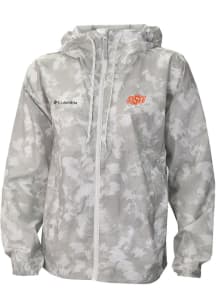 Columbia Oklahoma State Cowboys Womens White Heat Seal Flash Challenger Light Weight Jacket
