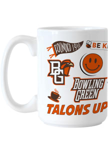 Bowling Green Falcons 15oz Native Sublimated Ceramic Mug - White