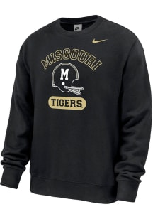 Nike Missouri Tigers Mens Black Clube Fleece Alternate Football Long Sleeve Crew Sweatshirt