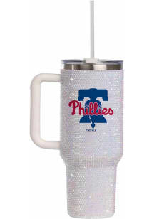 The Memory Company Philadelphia Phillies 34oz White Bling Stainless Steel Tumbler - White