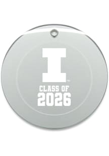 Illinois Fighting Illini Class of 2026 Round Ornament - White