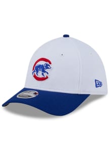 New Era Chicago Cubs White Baseball 39THIRTY M Crown Youth Flex Hat