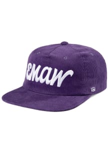 Homefield K-State Wildcats Purple Wordmark Corduroy Mens Snapback Hat