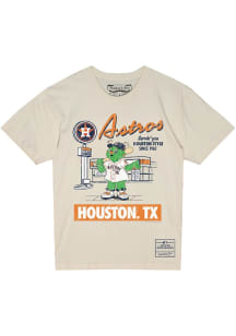 Orbit  Houston Astros White Mitchell and Ness Deli DTG Short Sleeve T Shirt