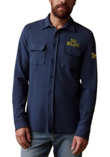 Michigan Wolverines Mens Blue Legend Shirt Jkt Light Weight Jacket